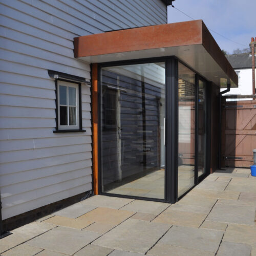 COR-TEN Steel Porch Fascia and Soffit4