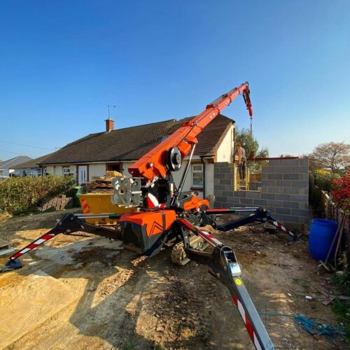 Structural Steels being crane lifted