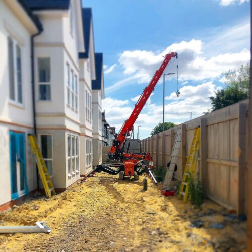 Structural Steels being crane lifted